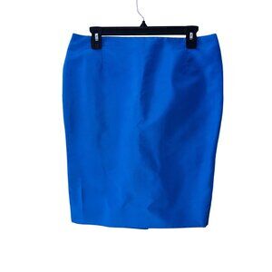 Blue Lee Anderson Couture Small Pencil Skirt Tailored Retro‎ Professional Pinup